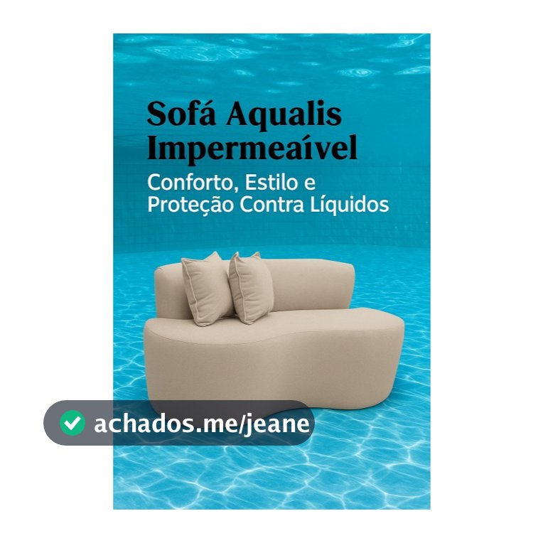 Sofá Aqualis Impermeável 100cm – Conforto, Estilo e Proteção Contra Líquidos | Design Moderno