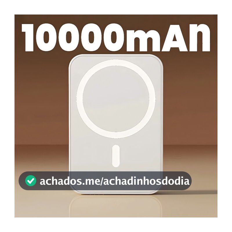 Carregador Portátil Indução para Sem fio Bateria Carga 3000/5000/10000mAh
