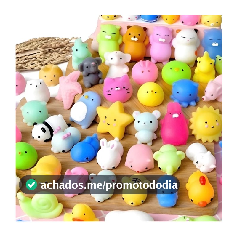 Squishies Fofinhos Antiestresse Squish Mini Animais Kawaii Coloridos Brinquedo Sensorial Infantil Macio Relaxante