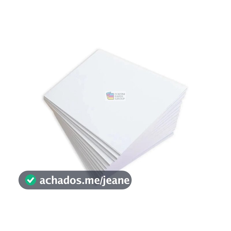 Papel Cartão Triplex 300g C2S Dupla Face Brilho A4 50 Folhas P/ Caixas Embalagens e Artesanato em Geral