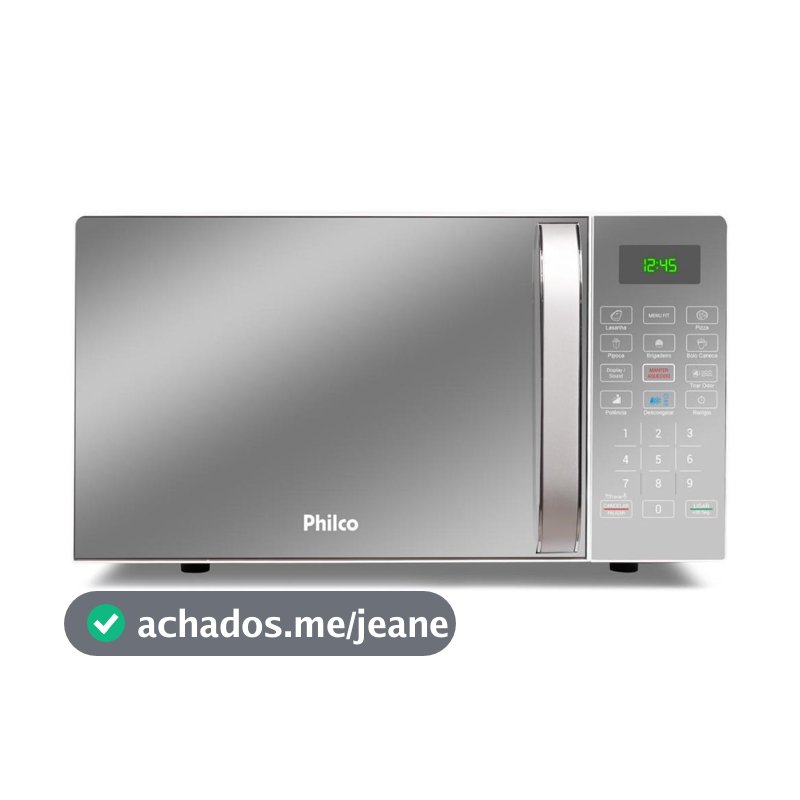 Microondas 20 Litros Philco PME25 1100w Limpa Fácil Espelhado