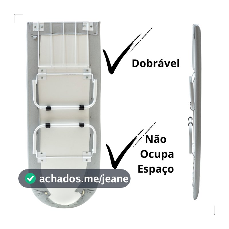 Mesa de Passar Roupa Portátil Compacta com Suporte Ideal para Viagens e Lavanderia Aço Reforçada Envio Imediato
