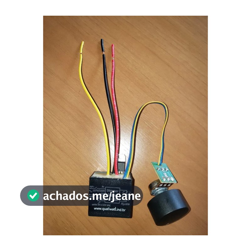 Dimmer controlador de temperatura e tensão para Maquina Algodão doce Bivolt