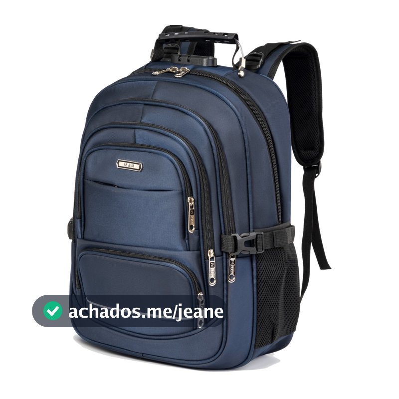 Mochila Unissex Grande Impermeável para Notebook Masculina Feminina Alta Capacidade Reforçada Trabalho Faculdade