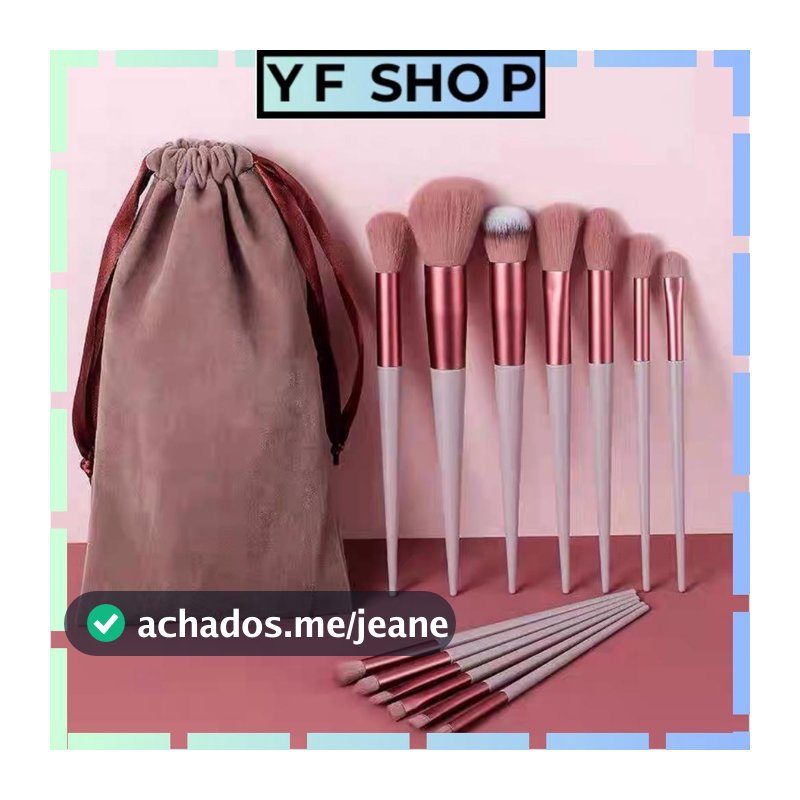 Kit 13 Pçs Pincéis De Maquiagem Contorno Kabuki Profissional