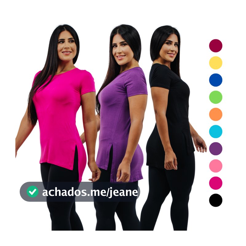Blusa Feminina Academia Comprida Vest Legging Fitnes  Cobre Bumbum Com Elastano Varias Cores