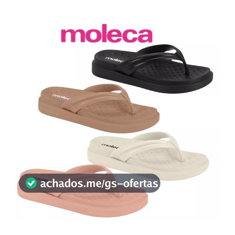 Tamanco Sandália Chinelo Moleca Nuvem Muito Confortável Leve Macio Calce Facil Original Envio Rapido