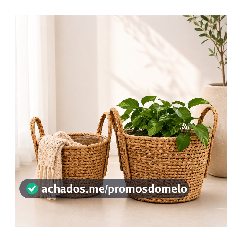 Cestos Vaso Cachepo De Fibra Para Plantas Organizadores Decorativos Roupas Salas Quartos Banheiros