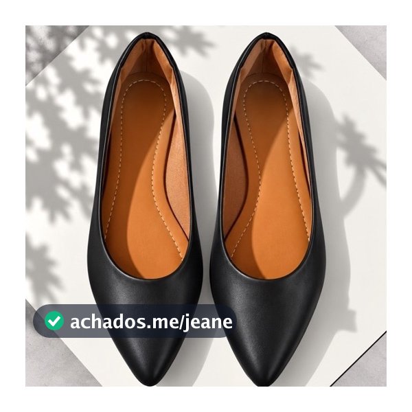 Sapatilha scarpan sapato feminino bico fino básico preto nude caramelo lisa luxo delicada moderna