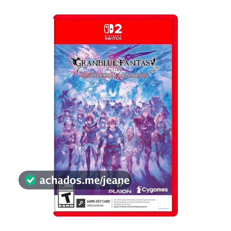 Granblue Fantasy Relink Endless Ragnarok Switch 2 Físico Lacrado
