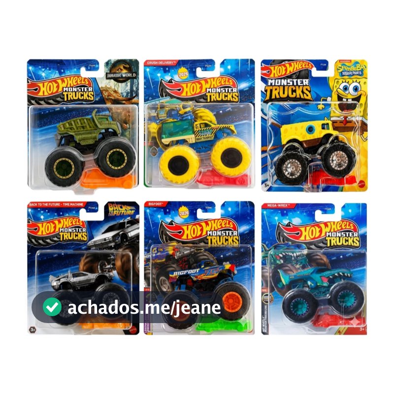 Carrinho/Caminhão Hot Wheels Monster Trucks 2025 - Escala 1:64 - FYJ44