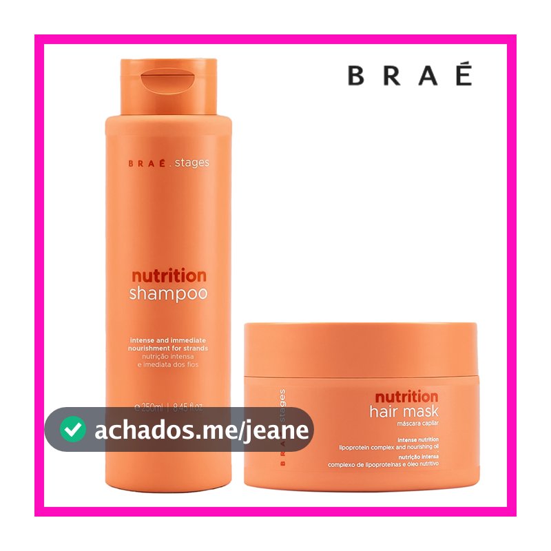 Braé Stages Nutrition Shampoo + Máscara (2 Produtos)