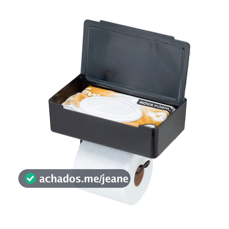 Porta Suporte Para Papel Higiênico Lenço Umedecido E Celular