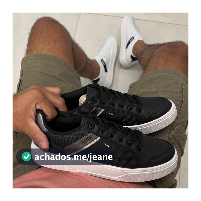 Tênis Casual Masculino Rayon Sapatênis Sola Leve Macia Confortável 37 ao 44 Estilo Urbano Lançamento