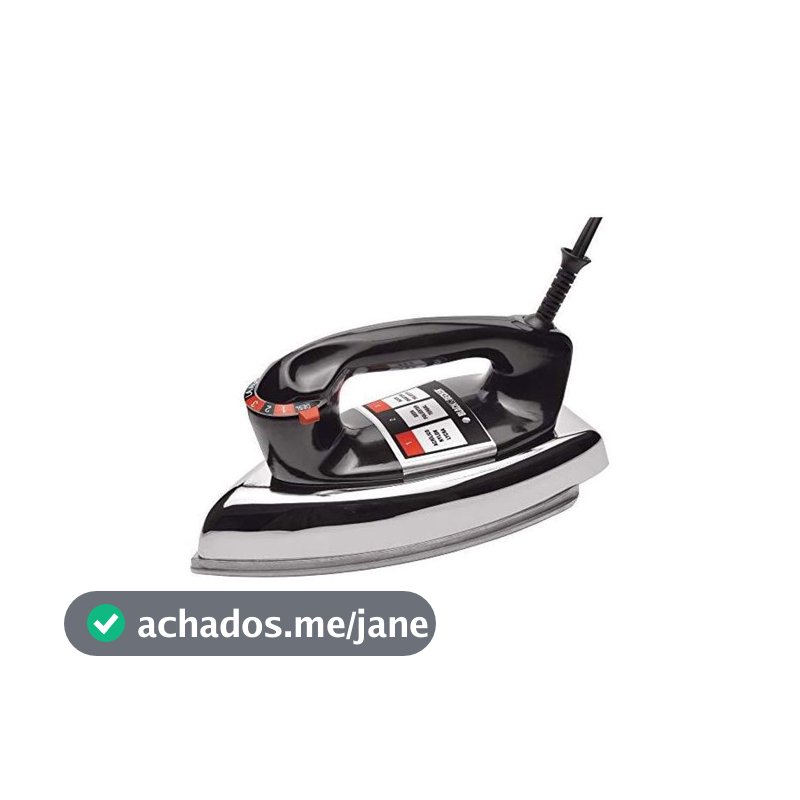 Ferro de Passar Roupa a Seco BLACK+DECKER VFA1110TM2 Preto 110V
