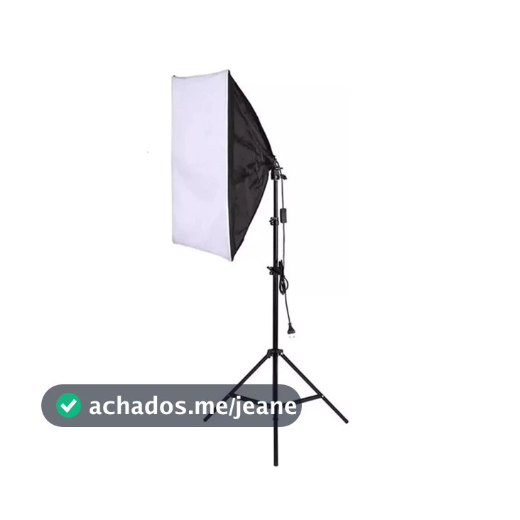 Softbox Luz contínua 50x70cm Soquete e27 - Kit com Tripé