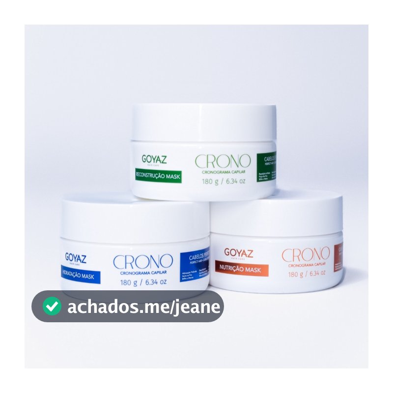 3 Máscaras Capilares Goyaz I  Hidratação, Nutrição e Reconstrução Profissional