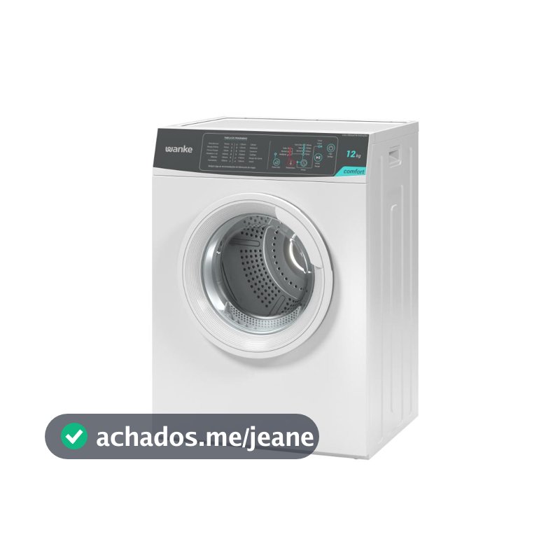 Secadora de Roupa 12kg Wanke Comfort 12 Programas Branco 220V - SWSA120P