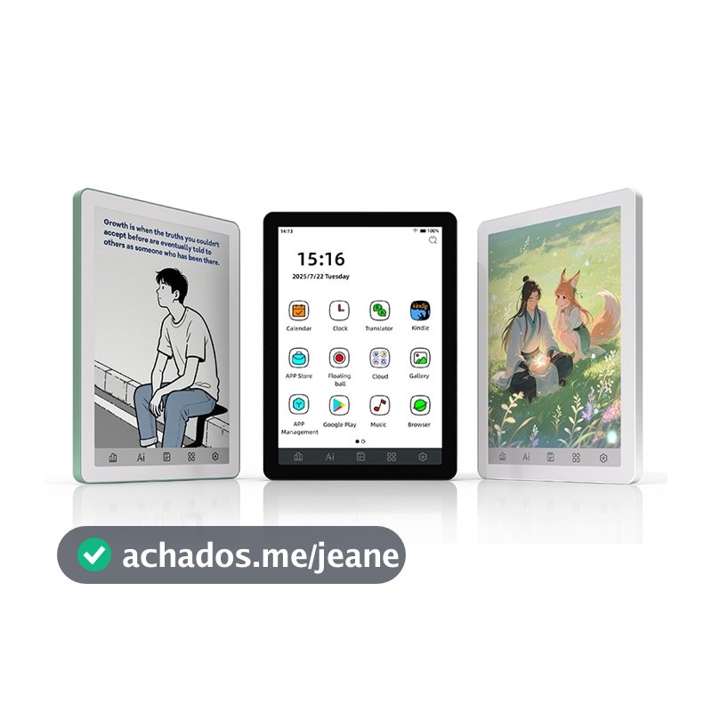 Leitor de E-ink Colorido Bigme B6 6 Polegadas 4GB+64GB Android 14 Suporta Expansão até 1TB