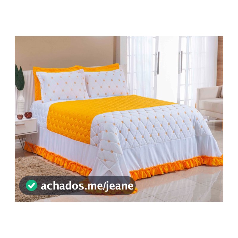 kit colcha chique queen 5 peças 1 cobre leito 04 portas travesseiros microfibra 100% poliéster