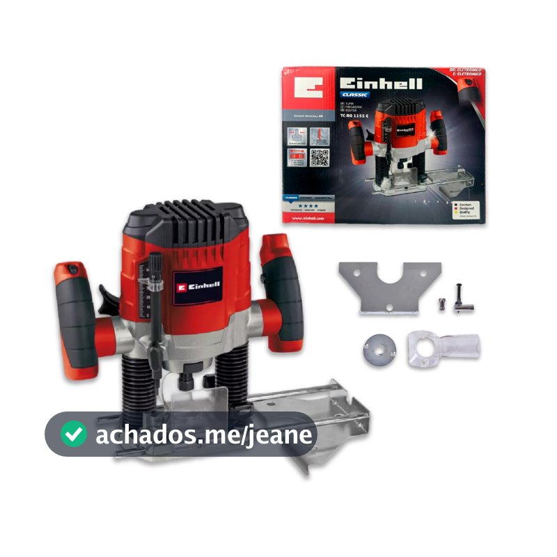 Tupia de Coluna Einhell TC-RO 1155 E 1100W 30mm para Madeira Marcenaria Fresagem Acabamento Fino