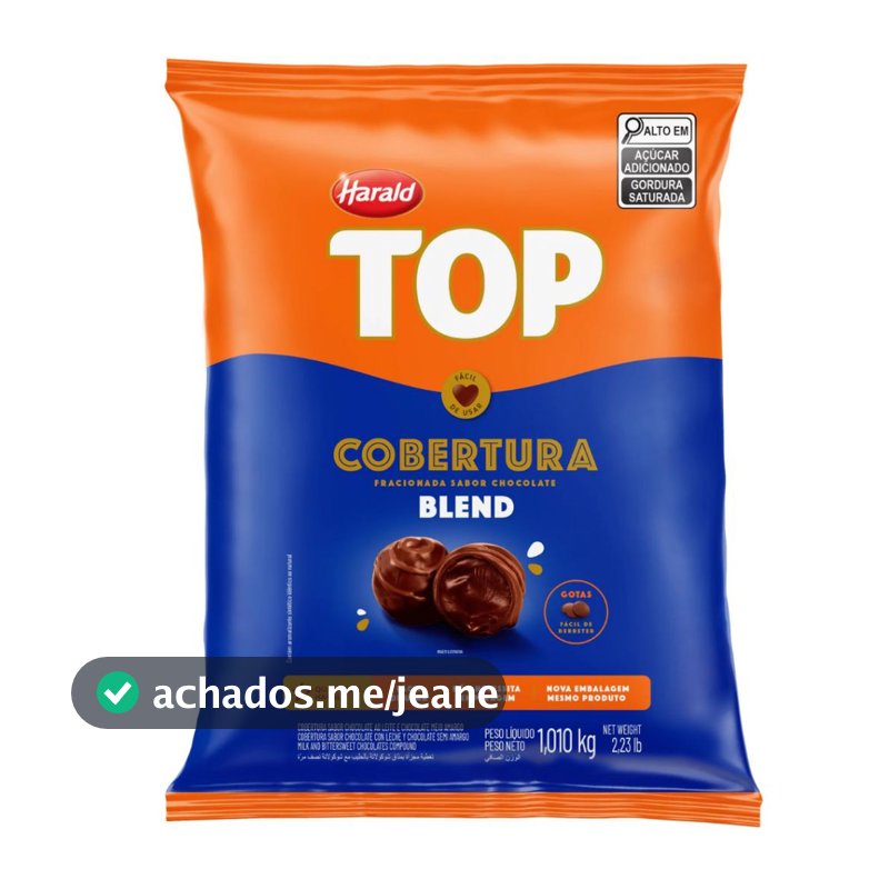 Cobertura TOP Blend em Gotas 1,01kg - Harald