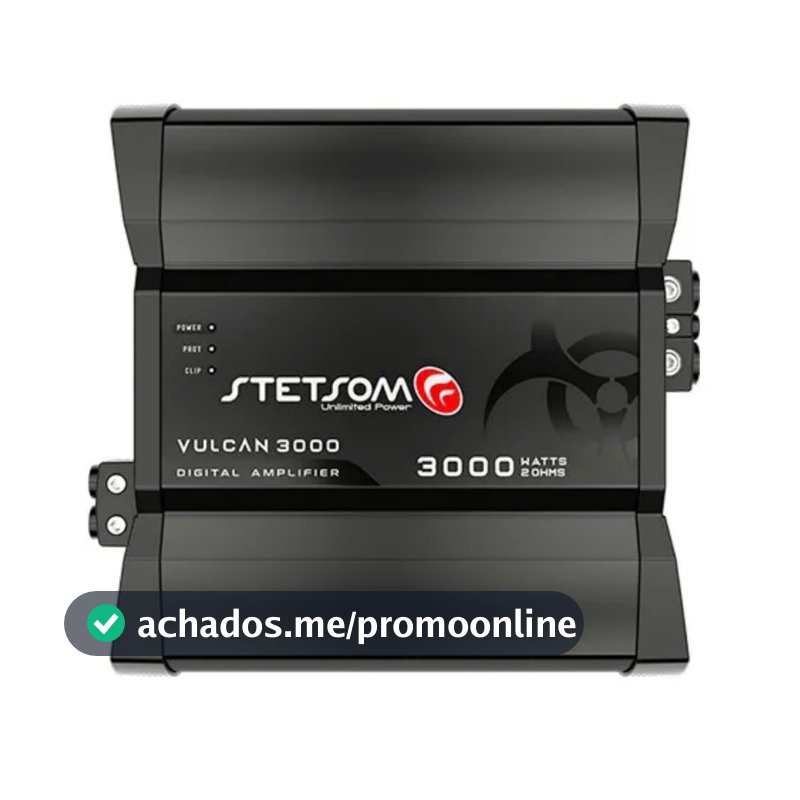 Modulo Stetsom Amplificador 3000w 2 Ohms 1 Canal Vulcan 3000
