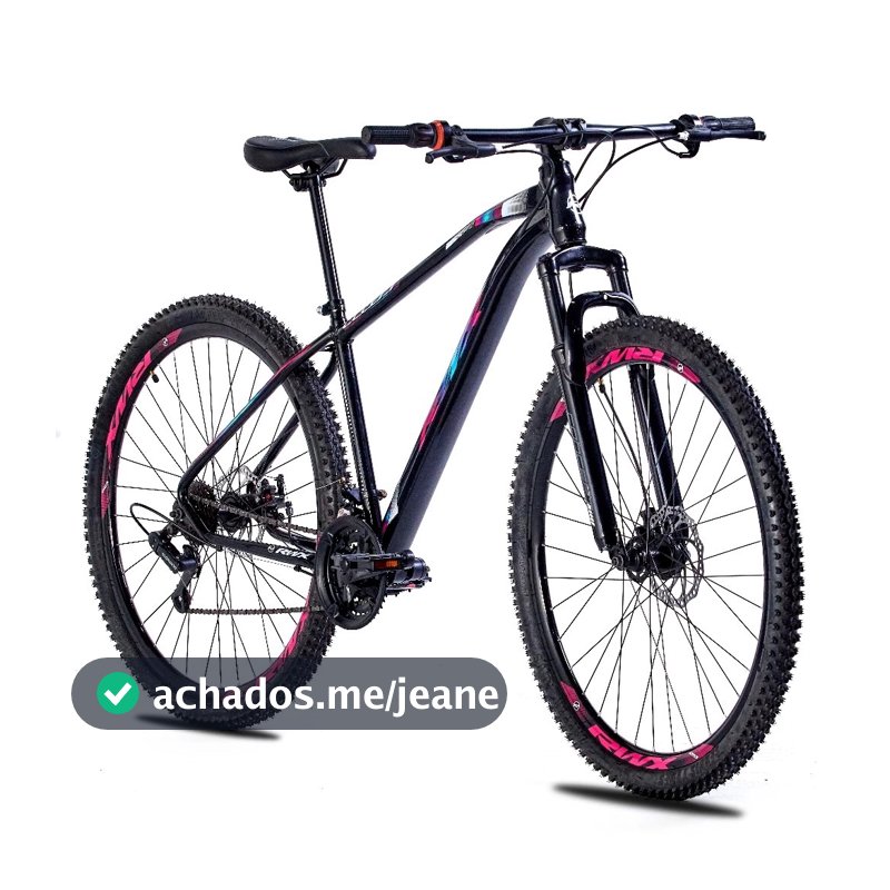 KIT BICICLETA BIKE MTB AÇO CARBONO RWX ARO 29 21V - FREIO A DISCO - TAM.  17.
