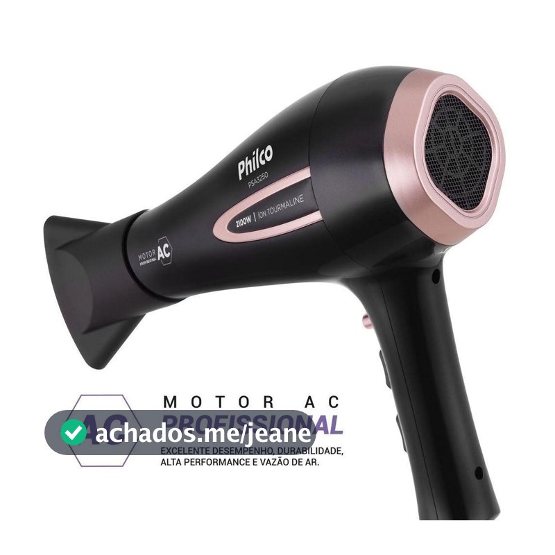 Secador De Cabelo Com íons 2100W Philco PSA3250 110V