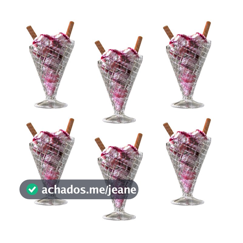 Taça Sorvete 180ml Hauskraft Casquinha Alaska Kit 6 Un.