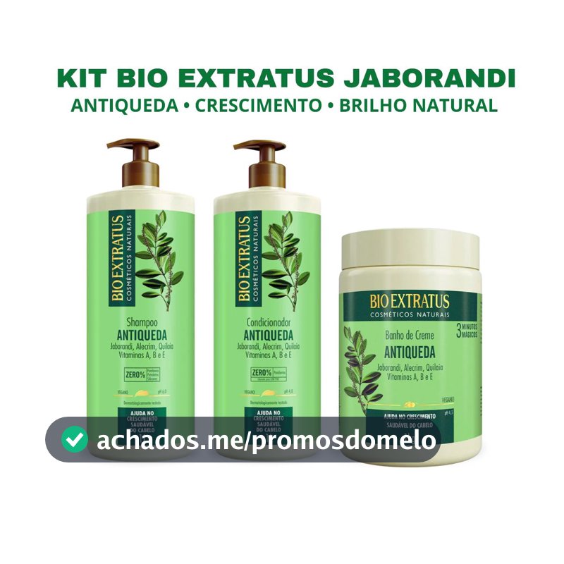 Tratamento Antiqueda e Crescimento BioExtratus –Shampoo| Condicionador | Máscara 1kg/L Profissional