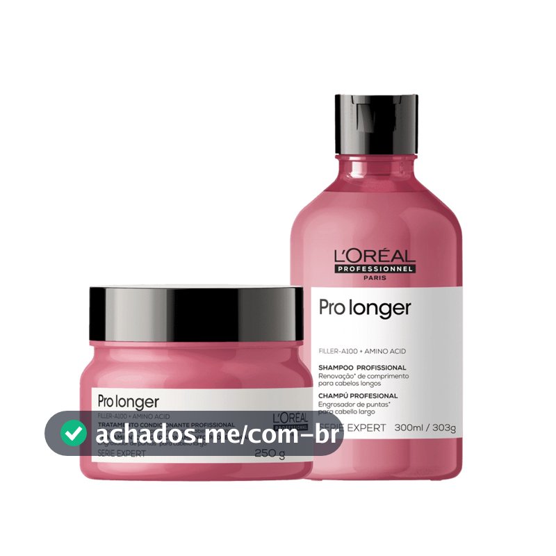 Kit L'Oréal Professionnel Pro Longer Shampoo 300ml e Máscara