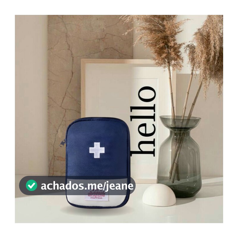 Bolsa/Estojo De Primeiros Socorros De Tecido Oxford Portátil Para Remédios