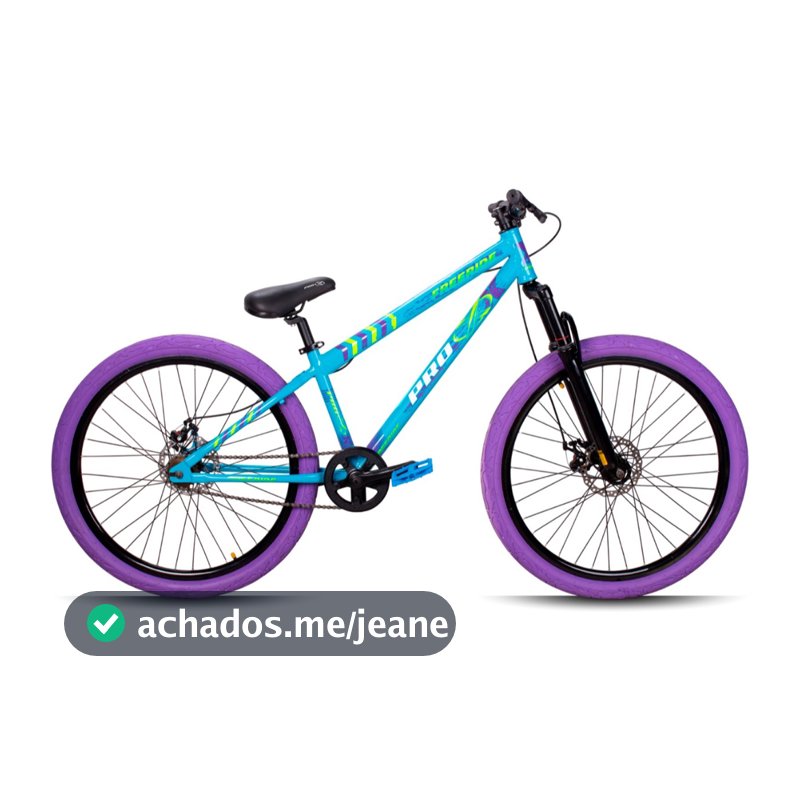 Bicicleta Aro 26 Pro-X Freeride Freio a Disco Bike Grau MTB Wheeling Tipo Vikingx