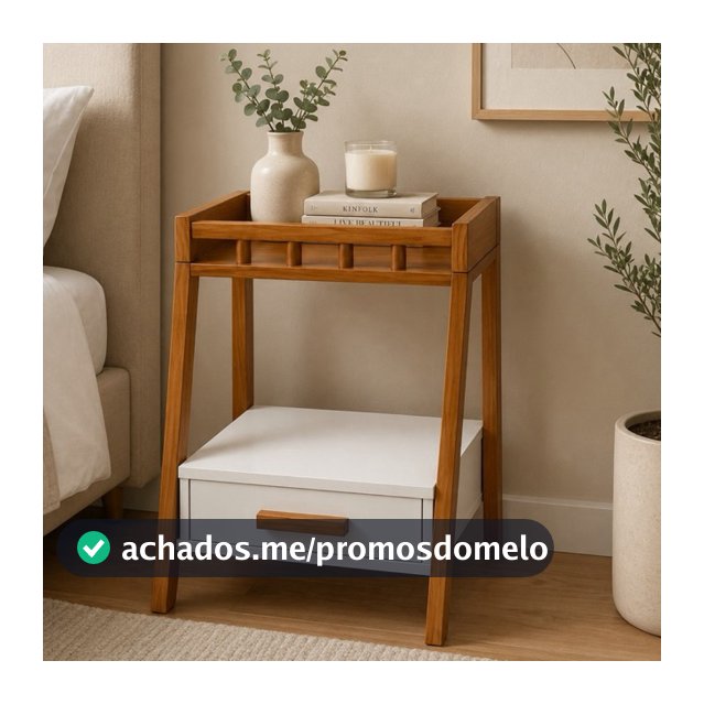 Mesa de Cabeceira para Quarto com Gaveta