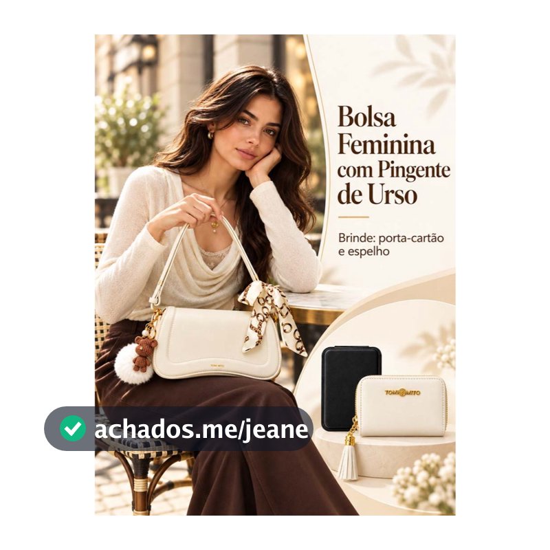 Kit de 5 Itens + Bolsa Feminina Com Alça Lateral Transversal De Ombro De Couro PU TM936  AMY