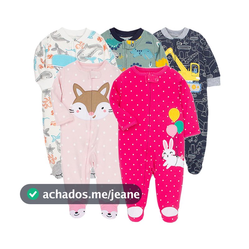 Carter Baby Macacão Para Meninos E Meninas Fatos De Salto Com Zíper Manga Longa Fato De Banho Pés Recém-Nascido Algodão Confortável Cuidados A Pele 0-12M