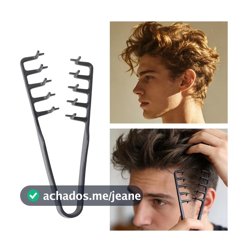 1/2 Pcs Pente Texturizador Masculino Volume na Raiz Franja Coreana Modelagem Natural Reutilizável