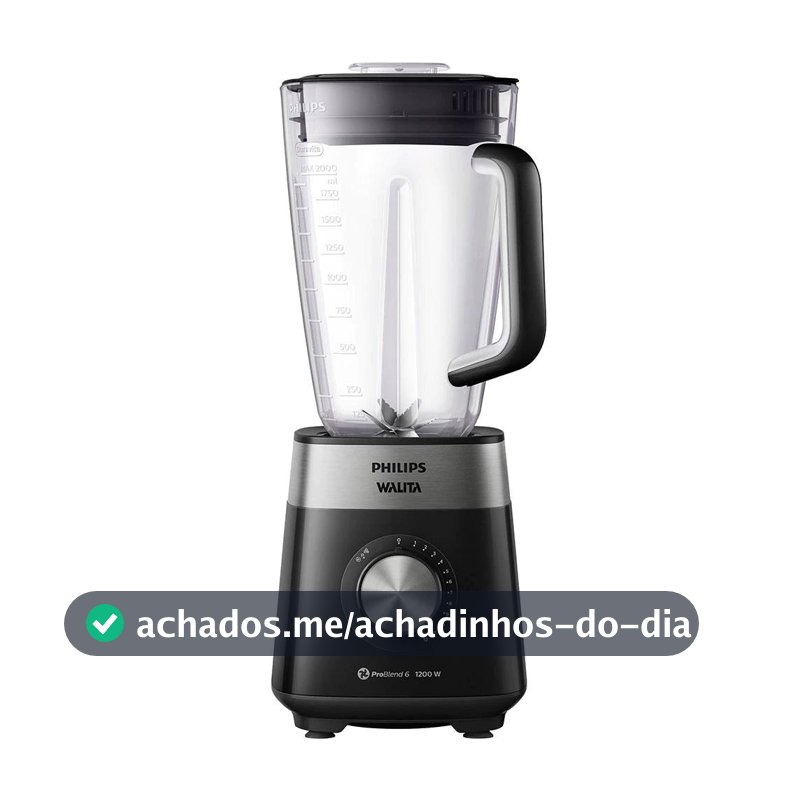 Liquidificador Philips Walita RI2242 1200W com 12 Velocidades