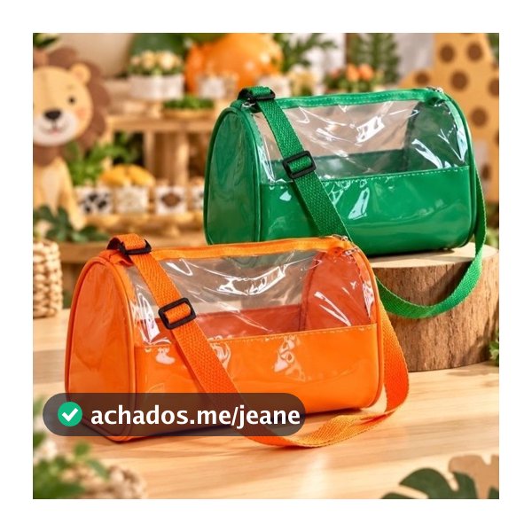 Mala Baú 9/12/15/21/27/36 unidades - Lembrancinha de Festa Infantil – Bolsa Transparente Colorida