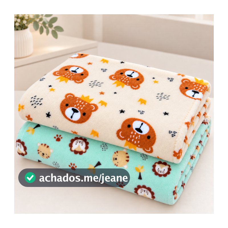 Manta Cobertor Bebê Pet Frio Estampadas Macia Quentinha