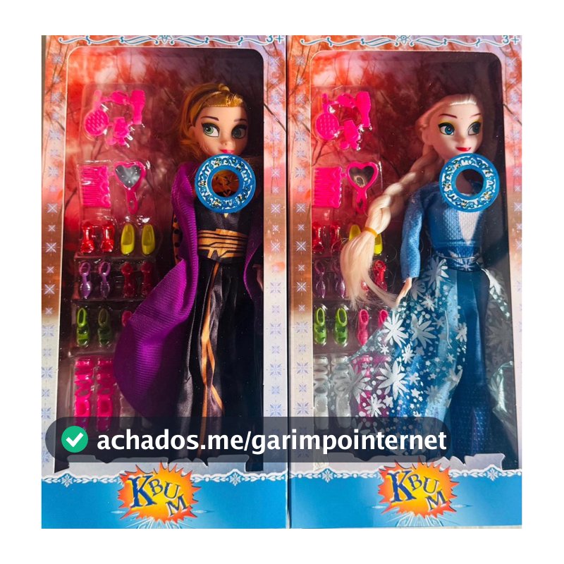 Boneca Frozen Elsa e Anna Filme Musical Bonecas Articuladas 30cm Infantil com acessórios