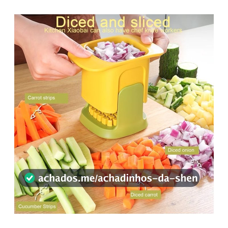 Cubos E Corte Artefato Multifuncional Aço Inoxidável  Vegetal Pepino Batatas Acessórios De Cozinha