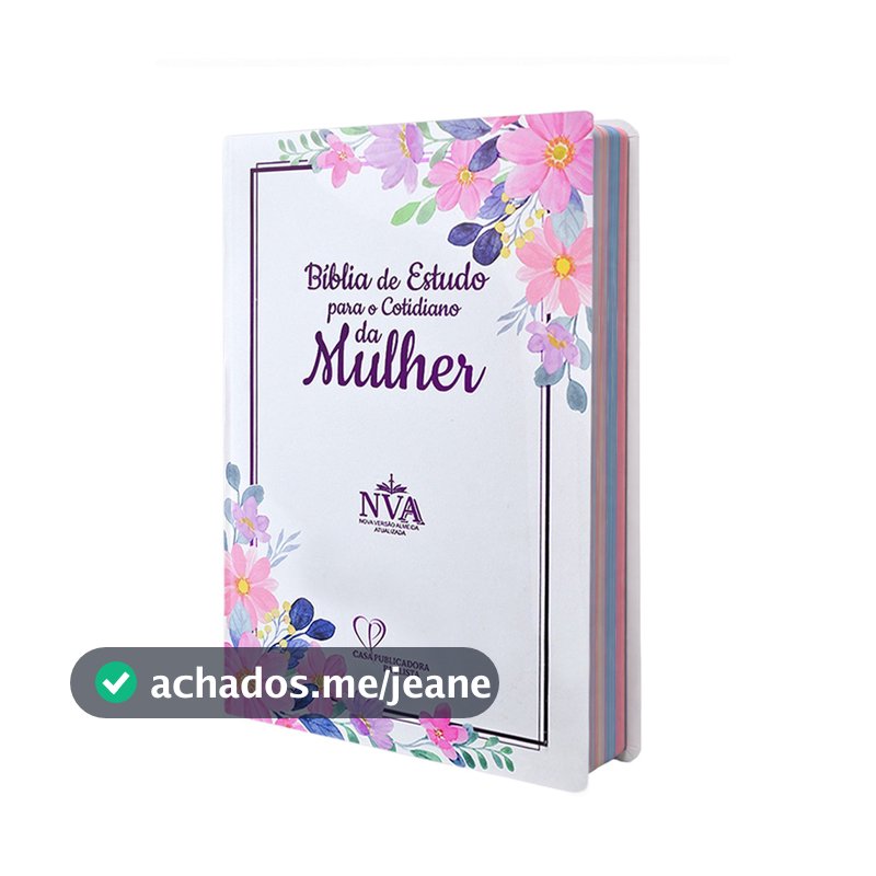 Bíblia de Estudo para o Cotidiano da Mulher - Branca | NVAA - João Ferreira de Almeida - Capa Dura