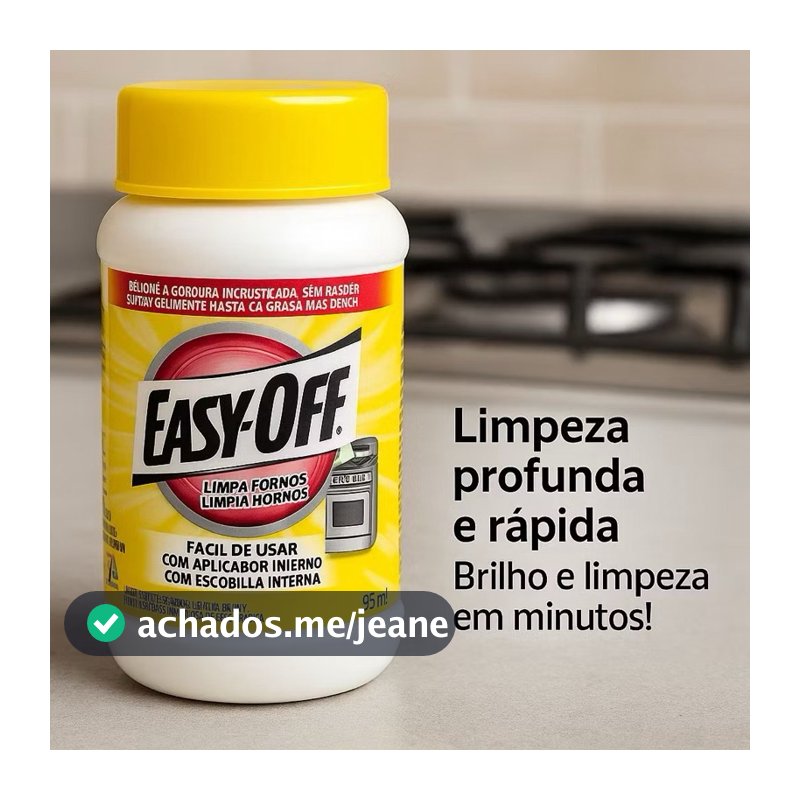 Limpador de Forno Easy Off 250ml Desengordurante Grelha Churrasqueira Gordura Pesada