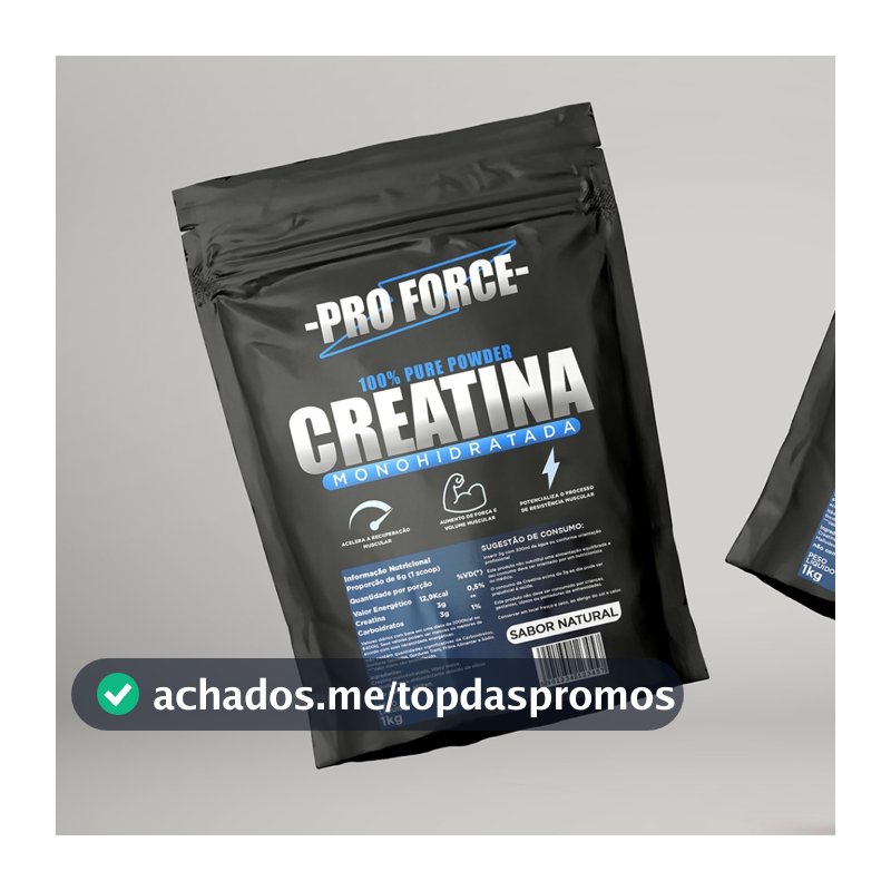 CREATINA PRO FORCE MONOHIDRATADA 1KG | 100% PURA