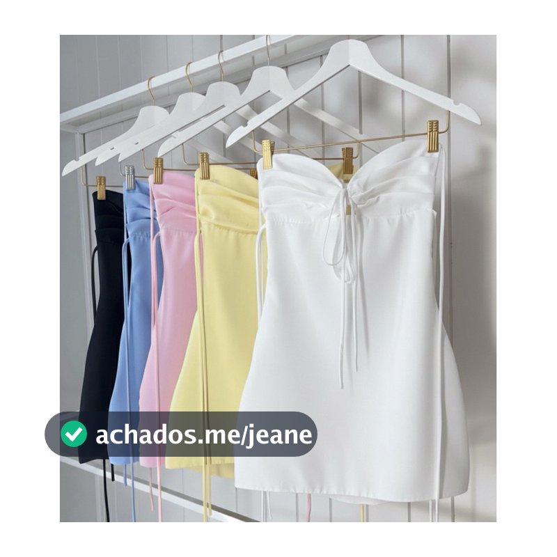 [SUPER TENDÊNCIA]Vestido Anne Curto com Amarração – Caimento Perfeito!