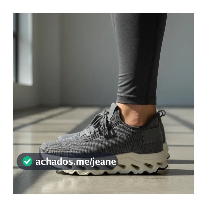 Tênis Feminino Esportivo Confort Max Design Futurista e Amortecimento