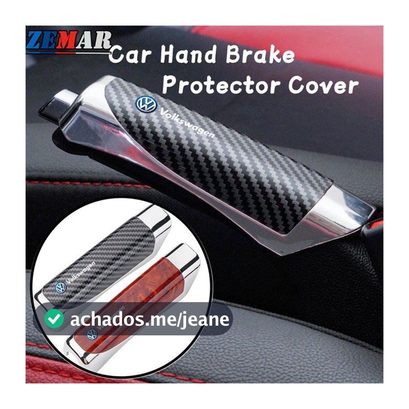 Universal Volkswagen Carro Capa Do Freio De Mão Estilo Fibra De Carbono Protetor De Decoração SUV Acessório Para Golf Jetta Passat Tiguan Amarok Carocha VW Pólo T-Cross Gol