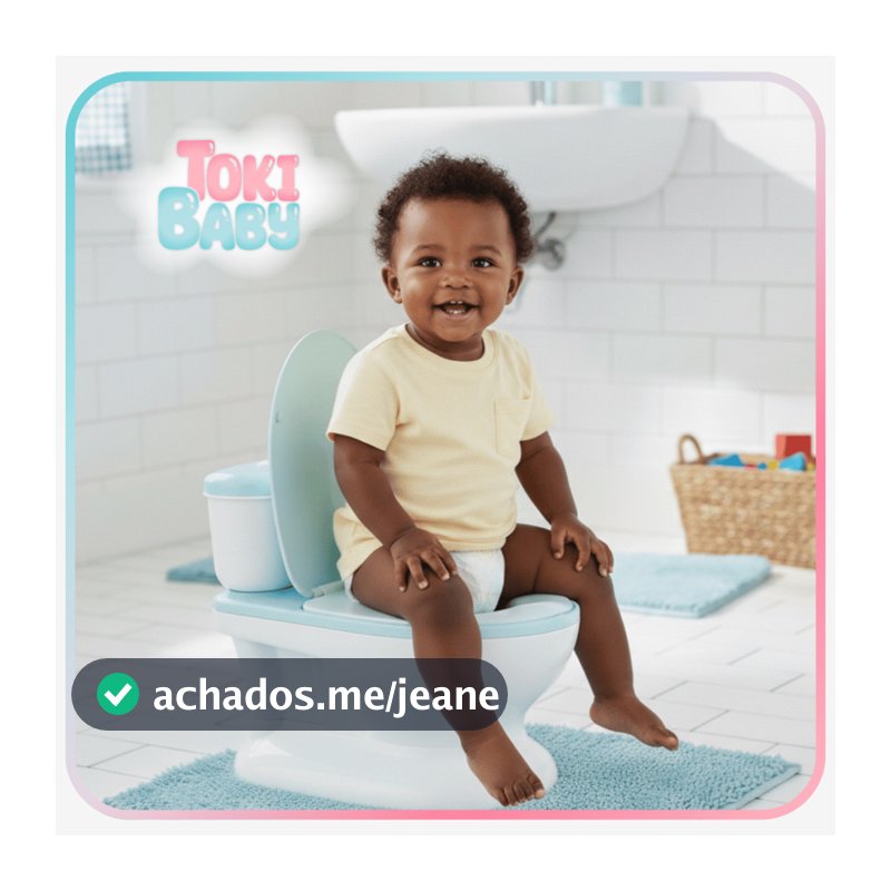 Troninho Privadinha Infantil Penico Pinico Bebê Desfralde Vaso Sanitário Antiderrapante Menino e Menina Toki Baby